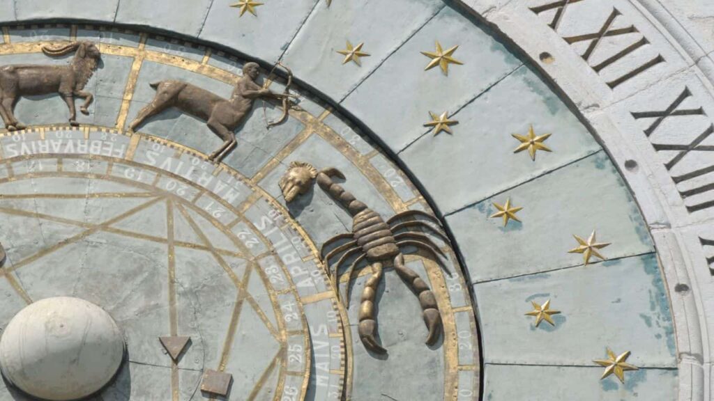 The Sun in the 4th house represented by a close-up of a historical birth chart.