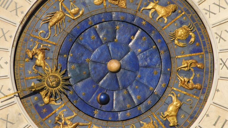 The Sun in the 6th house represented by an historical birth chart.