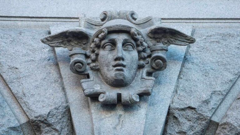 The third house in the astrological birth chart is naturally ruled by the sign Gemini along with its ruling planet, Mercury. In the pic you can see a statue of Mercury.