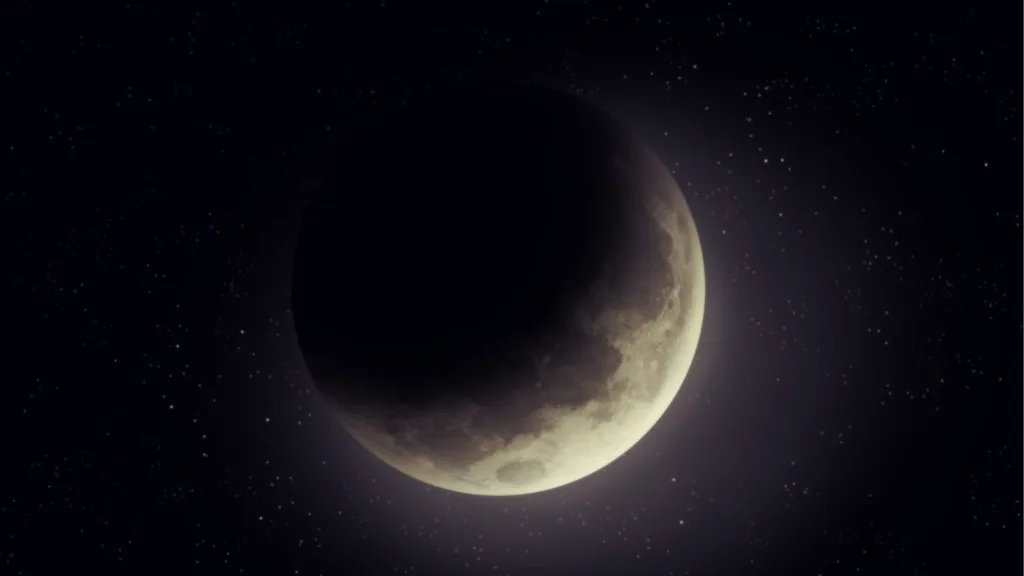 Huge Moon to represent the Moon in the 11th house in the Birth Chart.