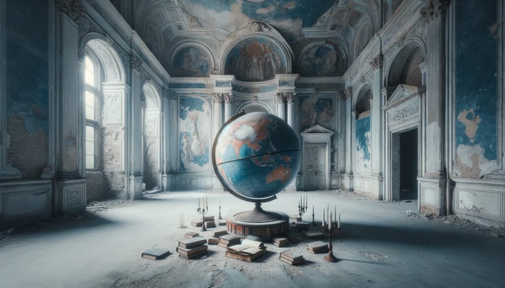 Astrocartography reading: the answers to the most debated questions Globe and maps symbolizing the connection of Astrocartography with personal astrology and geography.