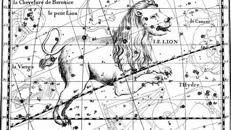 The Strength card and Leo: when Astrology meets Tarot Leo constellation illustrated black and white
