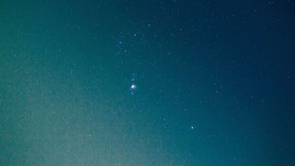 Stars in the sky to represent aspects in astrology.