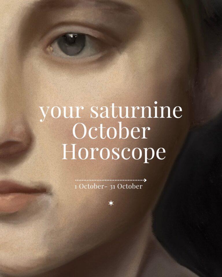 Your Saturnine October 2024 Horoscope