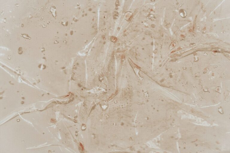 Abstract texture with water droplets and soft folds