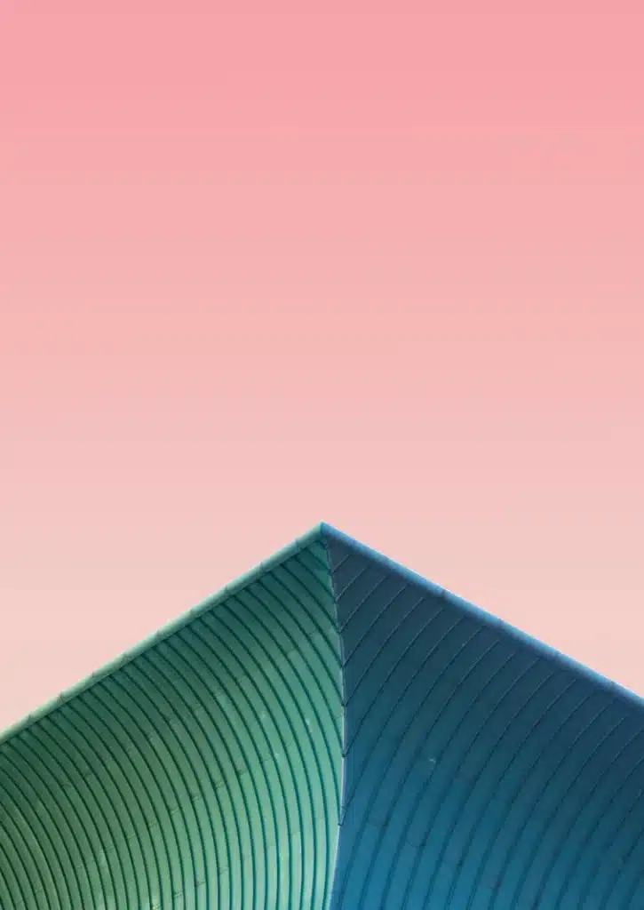 Abstract triangular symmetry representing a grand trine in astrology.