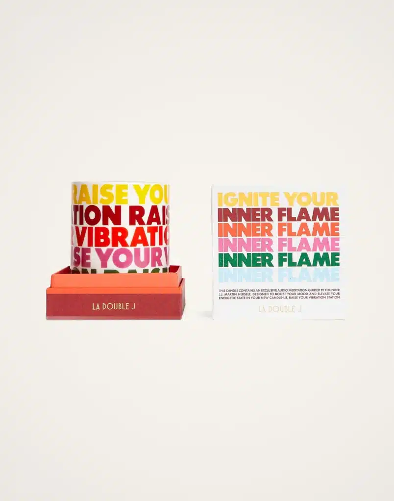 Graphic candle colorful typography design modern decorative candle artistic style