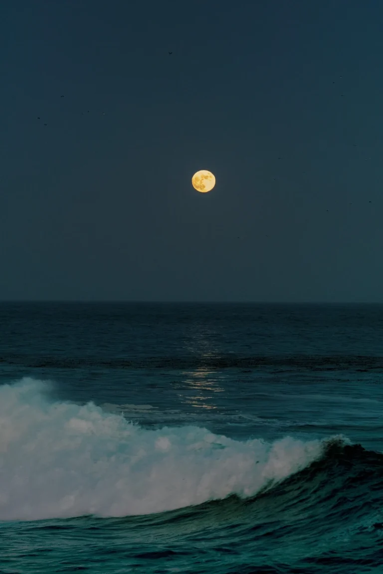 New Moon in Gemini imagine of the moon over the sea during night time