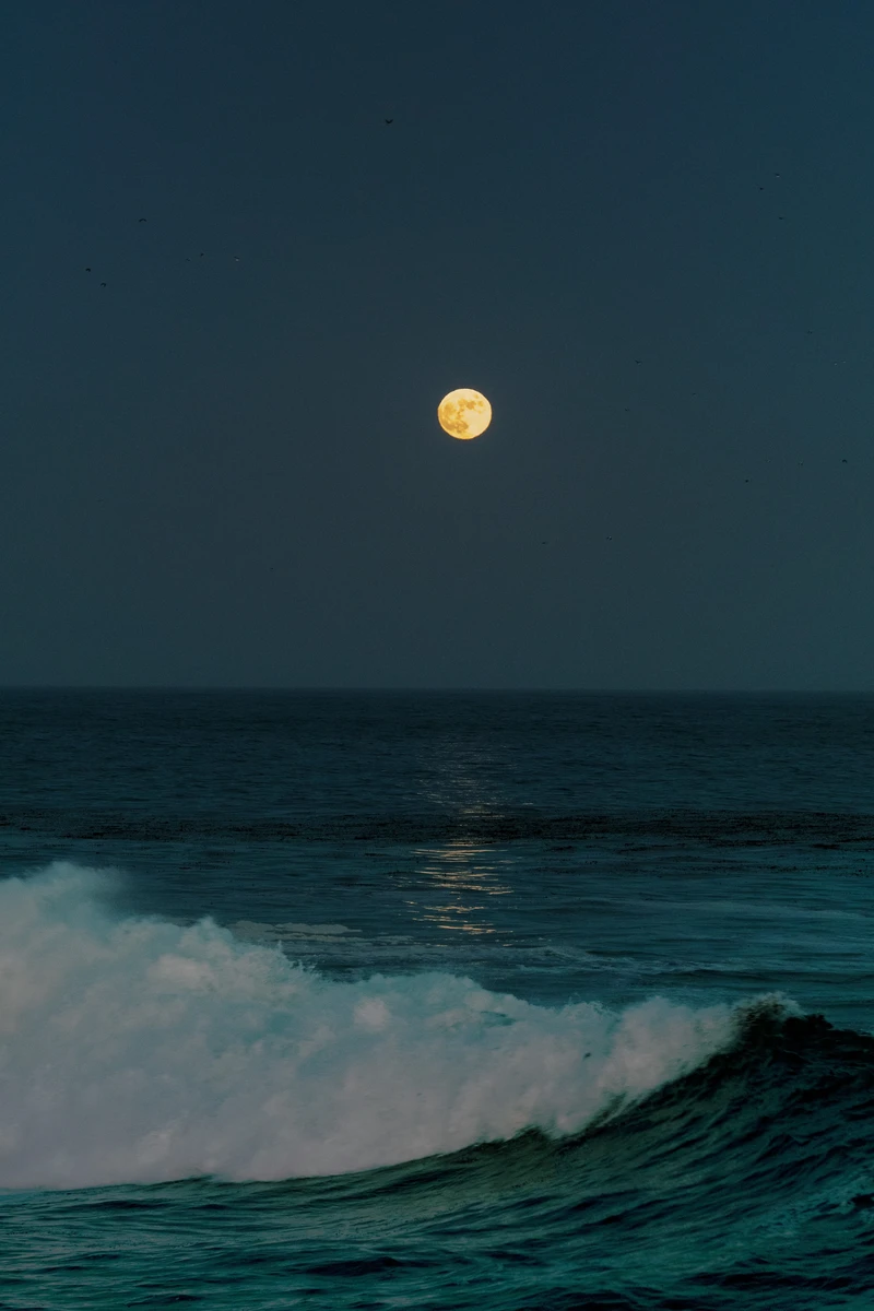 New Moon in Gemini imagine of the moon over the sea during night time