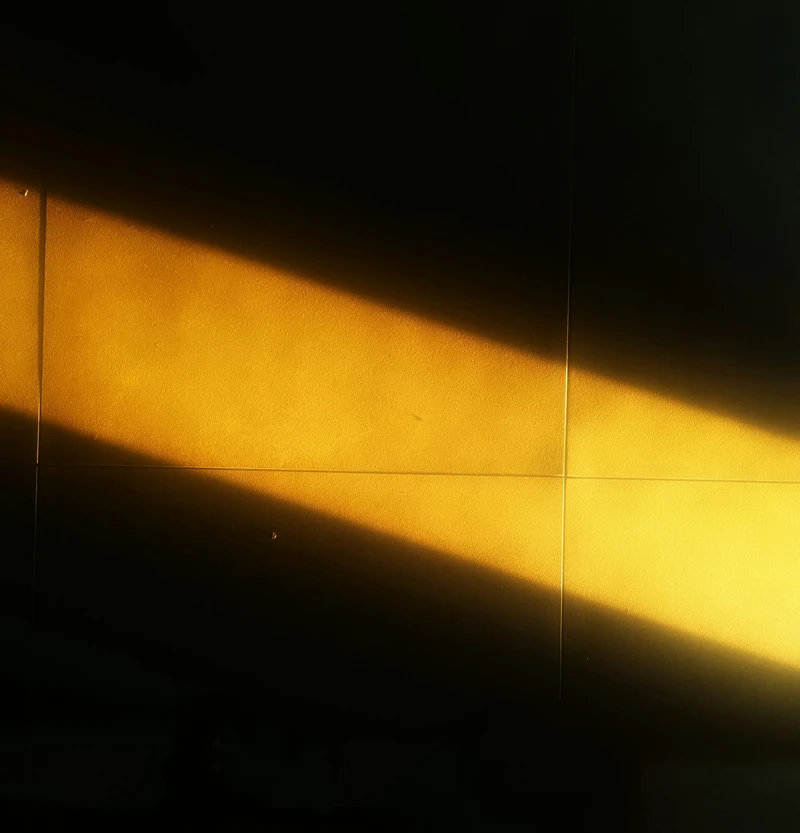 Venus in Leo energies of the transit represented by a warm sun light on a wall.