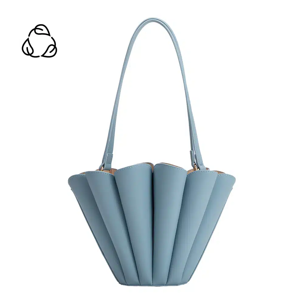 aqua blue vegan bag for Cancer Season, symbolizing softness, emotional calm, and the water element of the zodiac sign