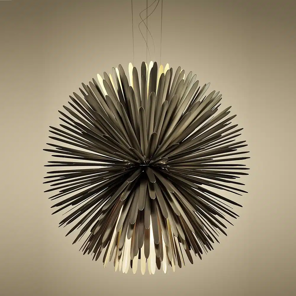 Jupiter in Leo gold sunburst lamp modern radiant design luminous statement decor