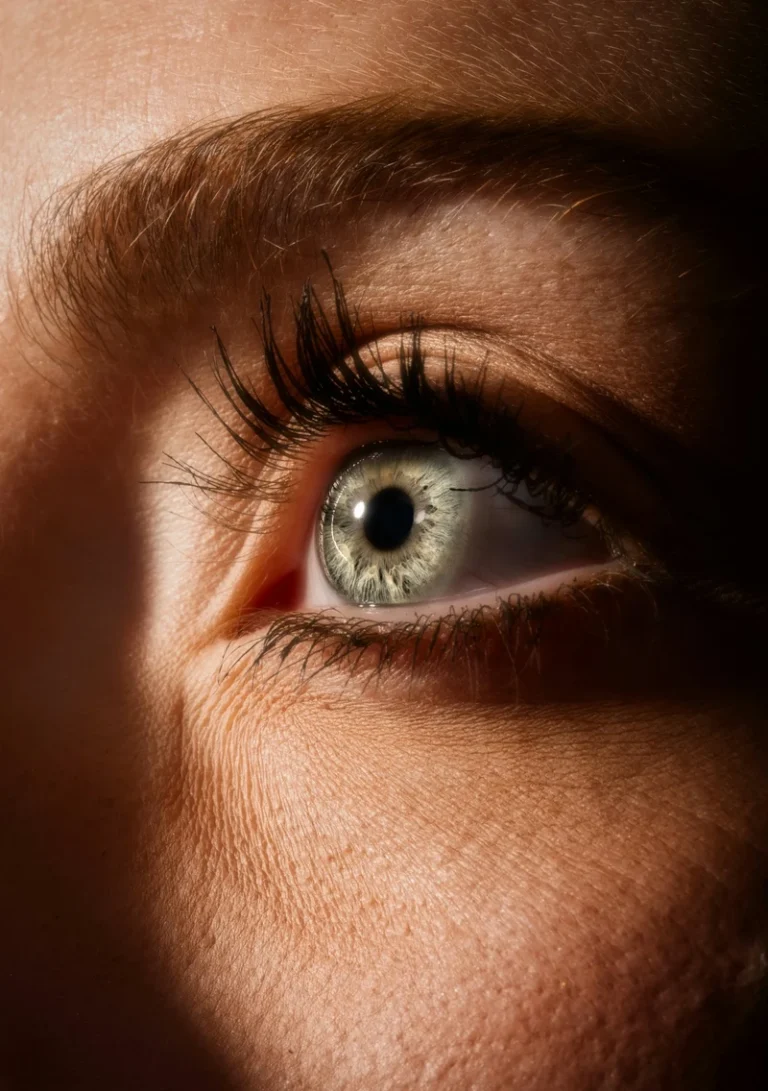 Virgo Rising: Meaning, Traits, Appearance & Personality virgo rising close-up of a light-colored eye, sharp focus and clean detail highlighting observation, clarity, and precise perception
