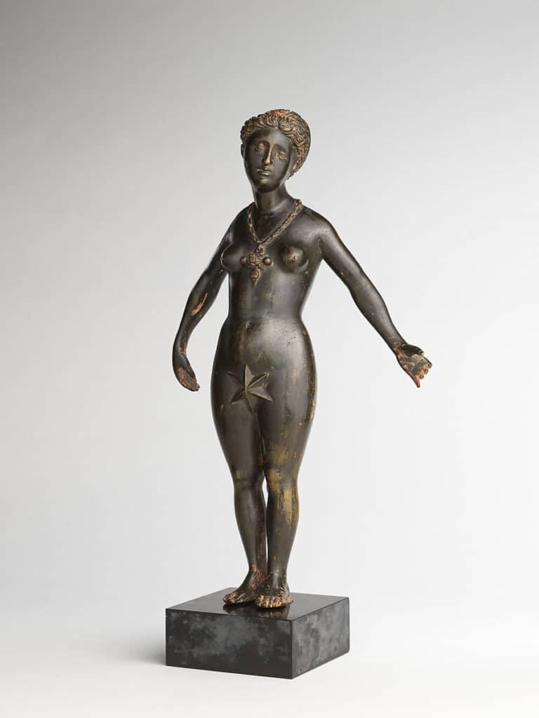 Venus enters Libra image with an antique Venus statue, symbolizing beauty, harmony, love, and the classical elegance of this transit.