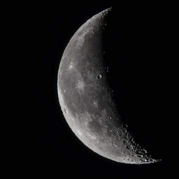 To represent Black Moon Lilith in Virgo, a dark sky with a prominent moon.