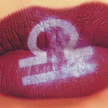 Libra symbol representing Black Moon Lilith in Libra