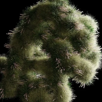 Mars in Pisces energy expressed through abstract green moss, symbolizing instinct merging with sensitivity and depth.