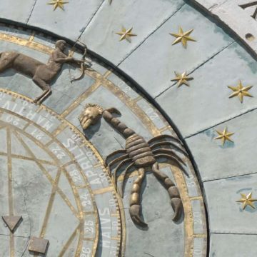 The Sun in the 4th house represented by a close-up of a historical birth chart.